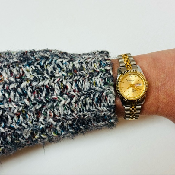 Two-Tone Gold and Silver Women's Watch - Picture 13 of 13